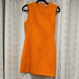 Zara Bold Orange Sleeveless Mini Dress